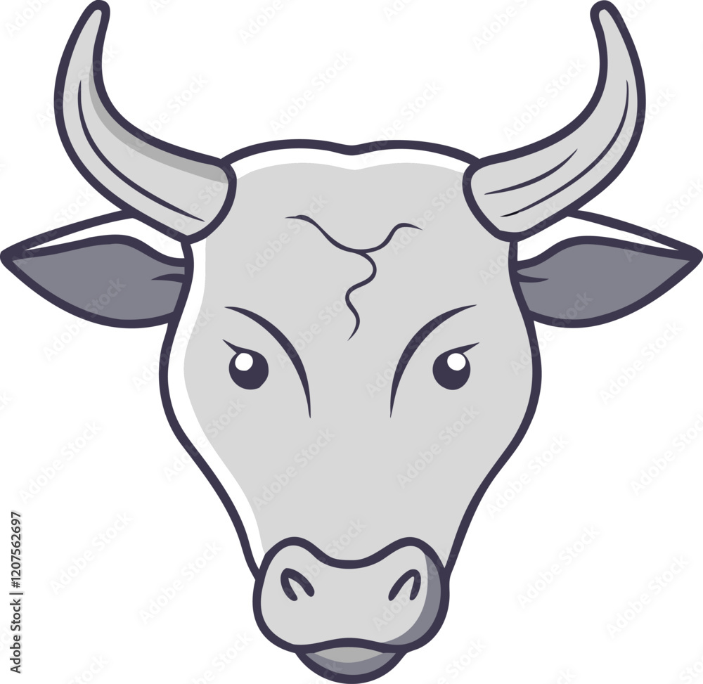 Clean Line Art Cow Vector for Marketing and Education Clean Line Art Cow Vector for Marketing and Education