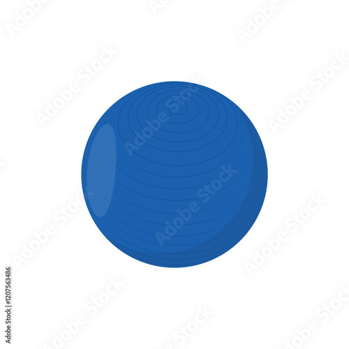 Gym Ball,  Sport Equipment Vector Illustration Isolated