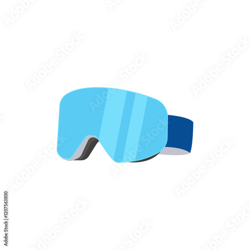 Ski Goggles,  Sport Equipment Vector Illustration Isolated