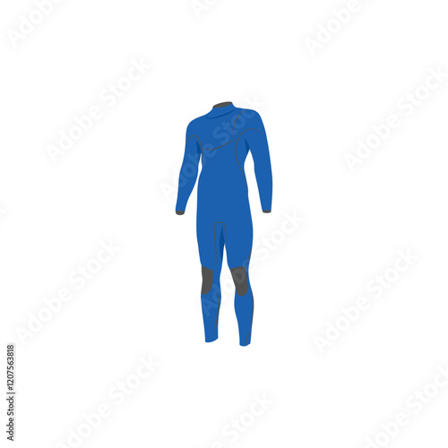 Wet Suit,  Sport Equipment Vector Illustration Isolated