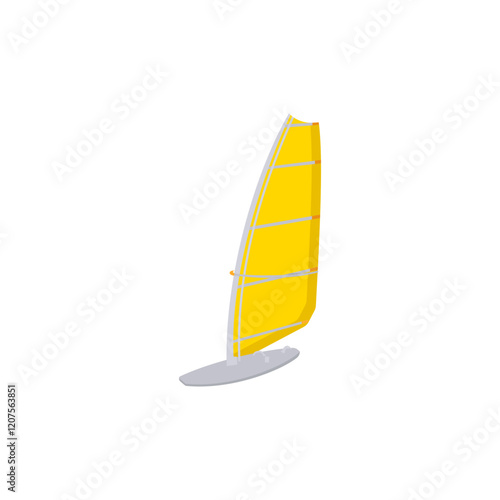 Windsurfer,  Sport Equipment Vector Illustration Isolated