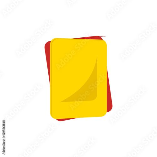 Referee Cards,  Sport Equipment Vector Illustration Isolated