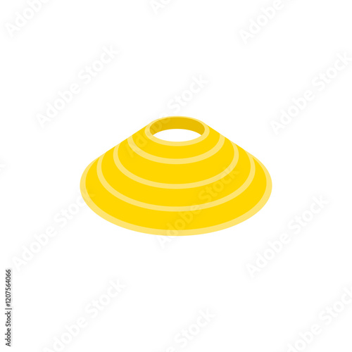 Saucer Cone,  Sport Equipment Vector Illustration Isolated
