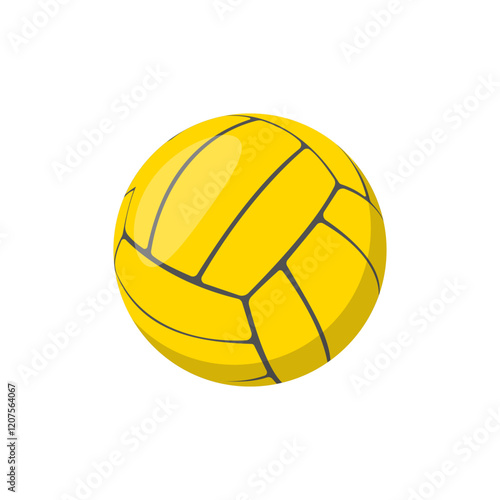 Water Polo Ball,  Sport Equipment Vector Illustration Isolated