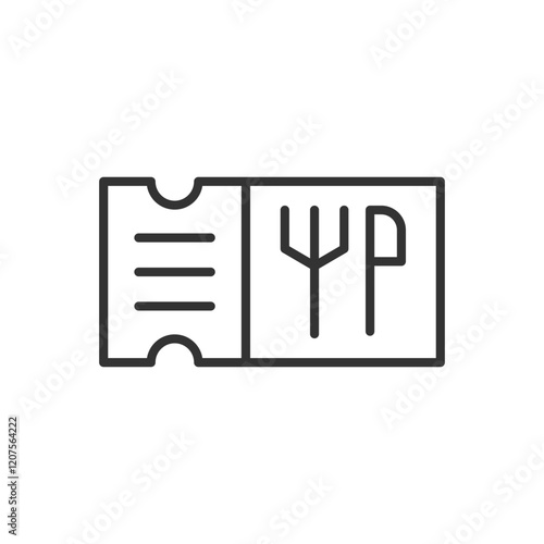 Restaurant Ticket Icon