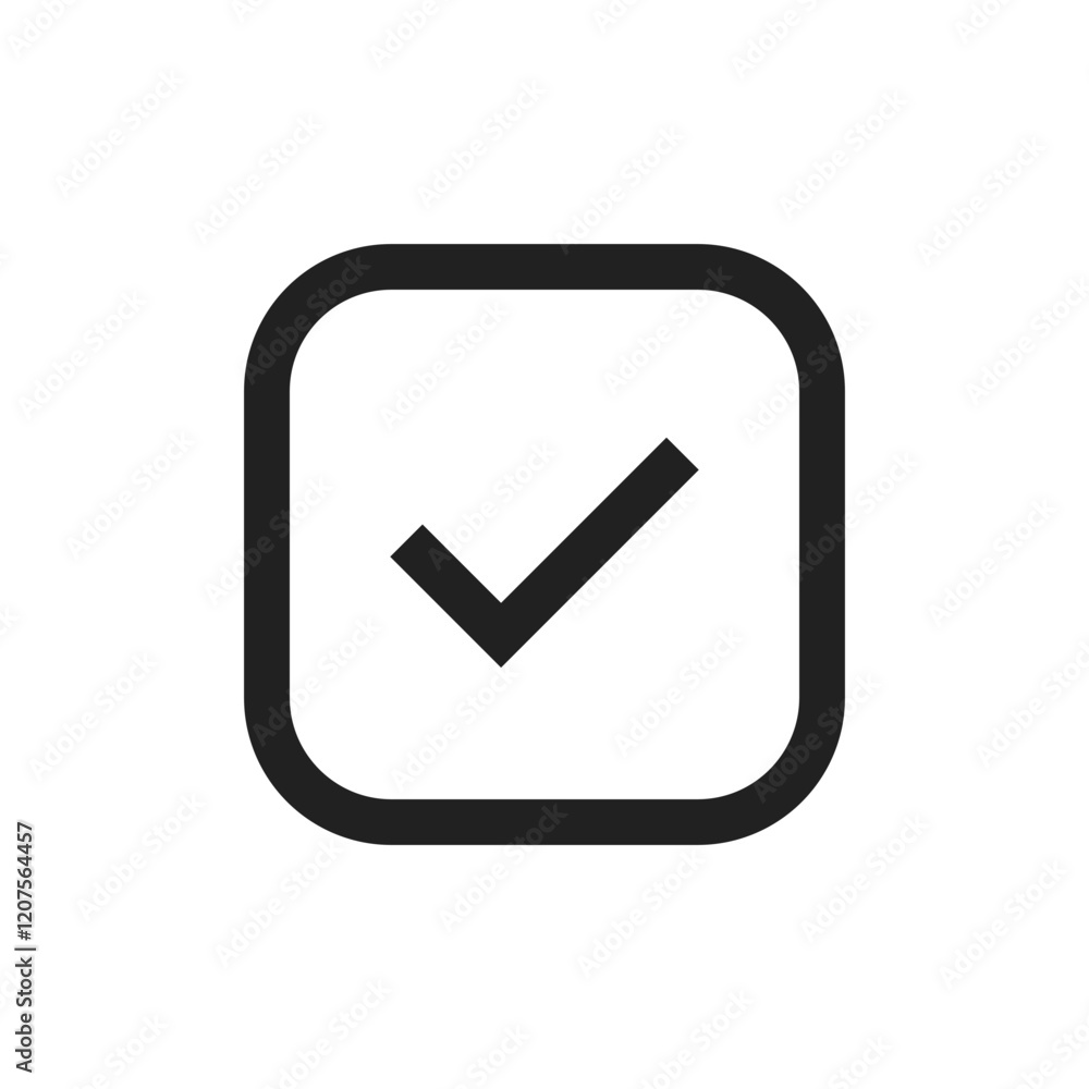 This modern vector checkmark icon symbolizes approval, task completion, and positivity, ideal for digital designs, mobile apps, and documentation conveying success and affirmation This modern vector checkmark icon symbolizes approval, task completion, and positivity, ideal for digital designs, mobile apps, and documentation conveying success and affirmation