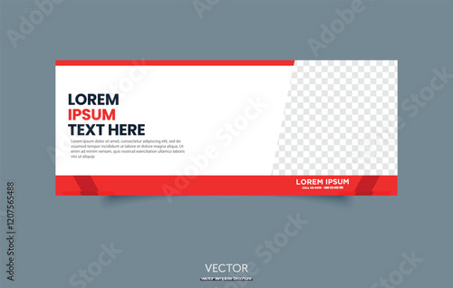 Cover marketing or Webinar business conference social media banner template or web banner, header design template