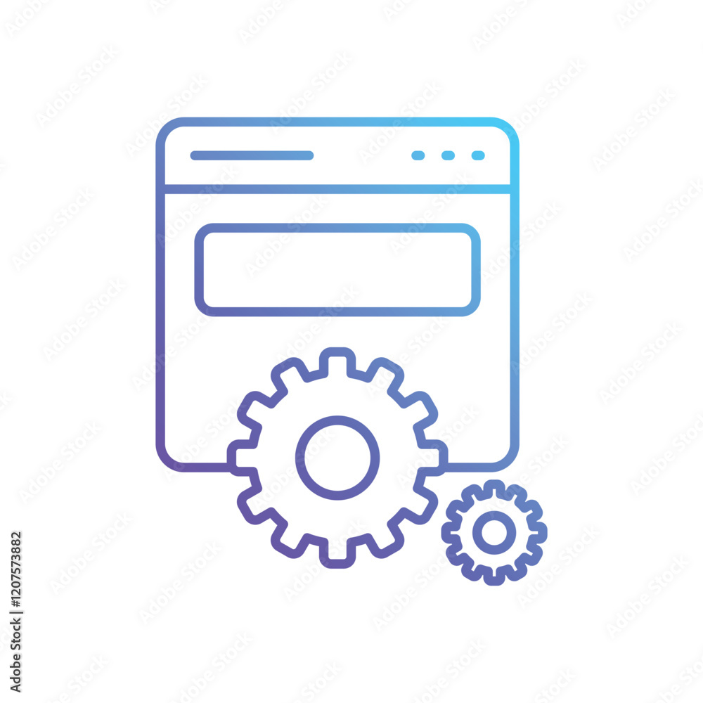 Homepage Optimization vector icon Homepage Optimization vector icon