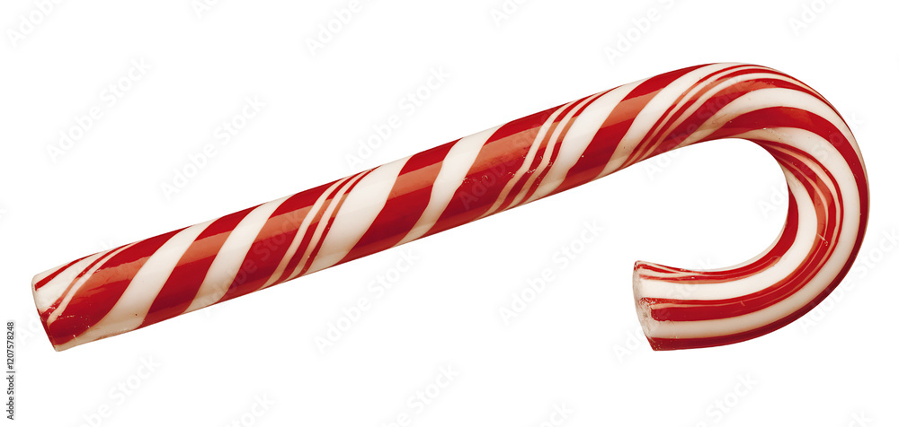 Obraz premium Vibrant Red and White Spiral Candy Cane Delight