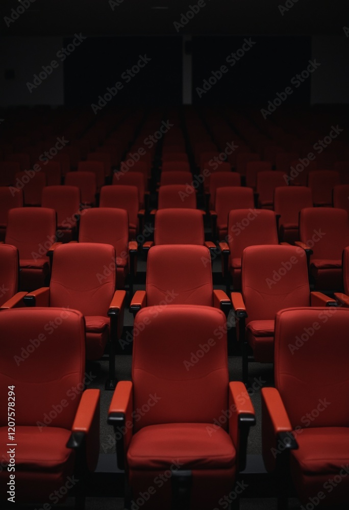 Fototapeta premium Empty Theater Chairs