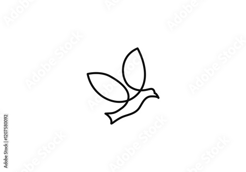 logo vector eagle minimalist line bird