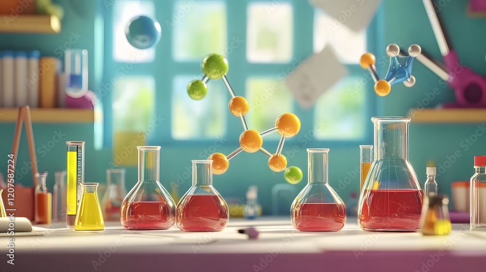 Creative Animation Sequence Illustrating Synthesis Reaction Dynamics for Engaging Chemistry Education Creative Animation Sequence Illustrating Synthesis Reaction Dynamics for Engaging Chemistry Education