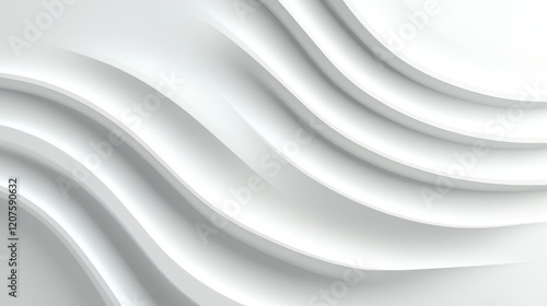 Wallpaper Mural Elegant and Modern Soft White Waves on a Smooth Background Creating a Serene and Minimalistic Aesthetic Perfect for Various Design Applications Torontodigital.ca
