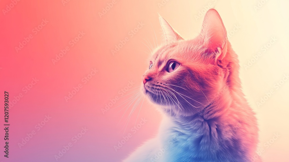 Fototapeta premium A serene close-up of a Scottish Fold 