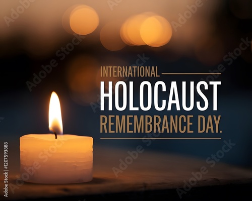 Holocaust Remembrance Day background, banner design.