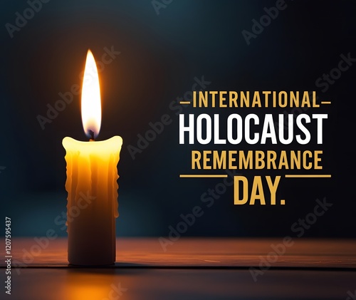 Holocaust Remembrance Day background, banner design.