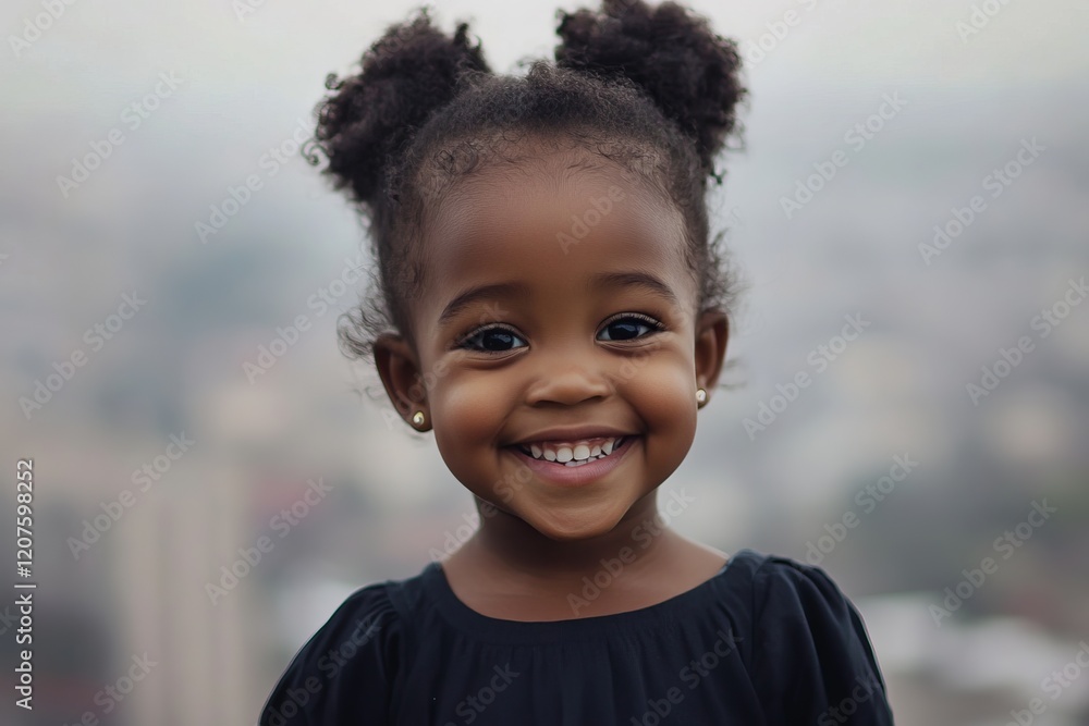 Radiant Smile of a Little Girl - A Portrait of Joyful Innocence Radiant Smile of a Little Girl - A Portrait of Joyful Innocence