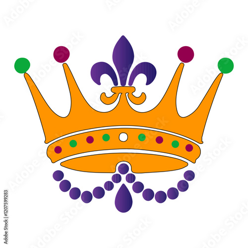 Mardi Gras Crown vector 