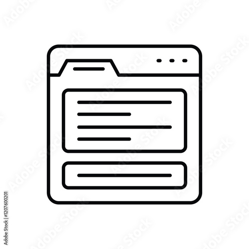 Content Writing vector icon