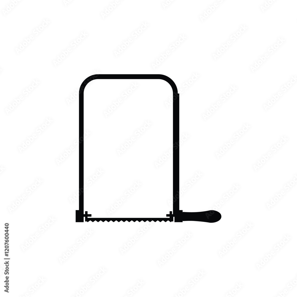 simple silhouette hacksaw icon simple silhouette hacksaw icon