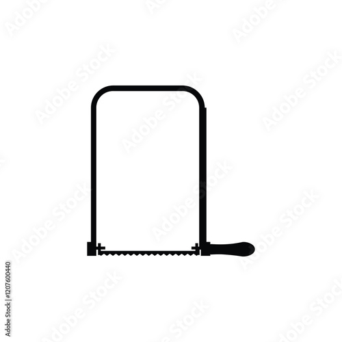 simple silhouette hacksaw icon