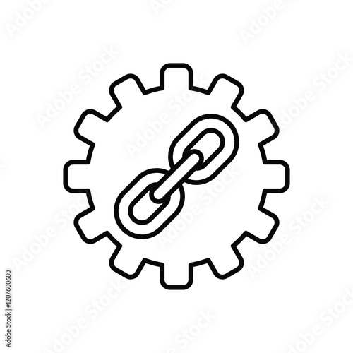 Link Building vector icon