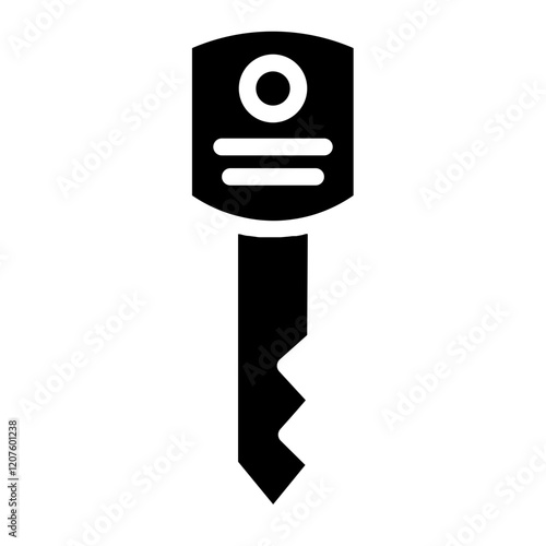 Key Lock Protect Line Icon