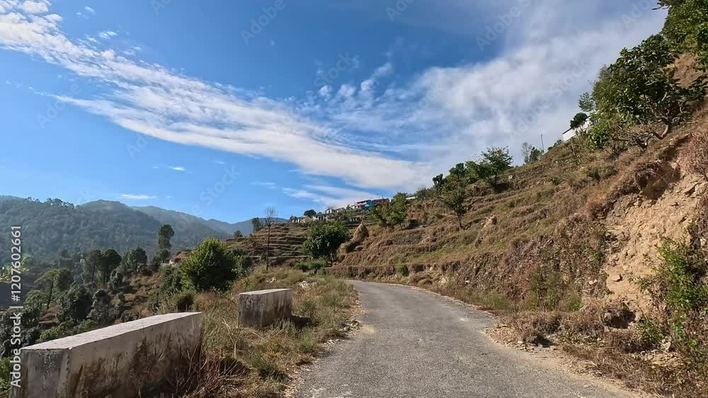Journey Through the Winding Roads to the Mountains Journey Through the Winding Roads to the Mountains