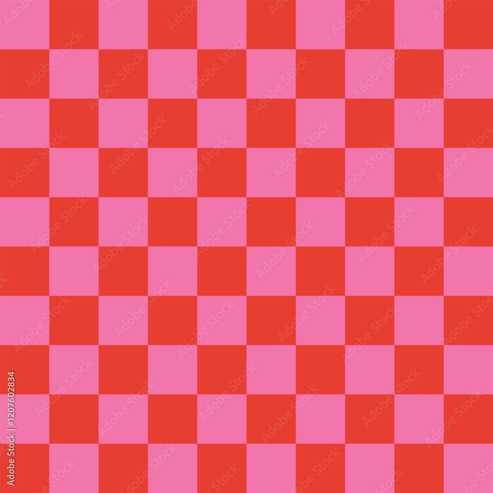 Retro geometrical checkered seamless pattern with colorful squares. Love Valentine's Day romantic background for february 14 Retro geometrical checkered seamless pattern with colorful squares. Love Valentine's Day romantic background for february 14