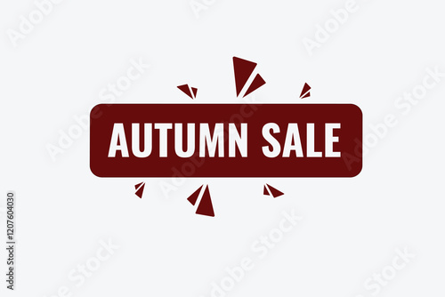 autumn sale, clock, button, Application, Button, Background, vector, banner template, website, design,
