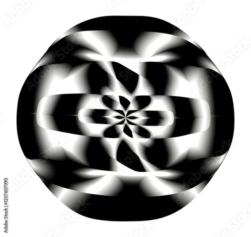 PNG Optical Illusion in 2d geometric element shape illustration black white. photo