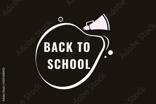 Back to school, clock, button, Application, Button, Background, vector, banner template, website, design,
