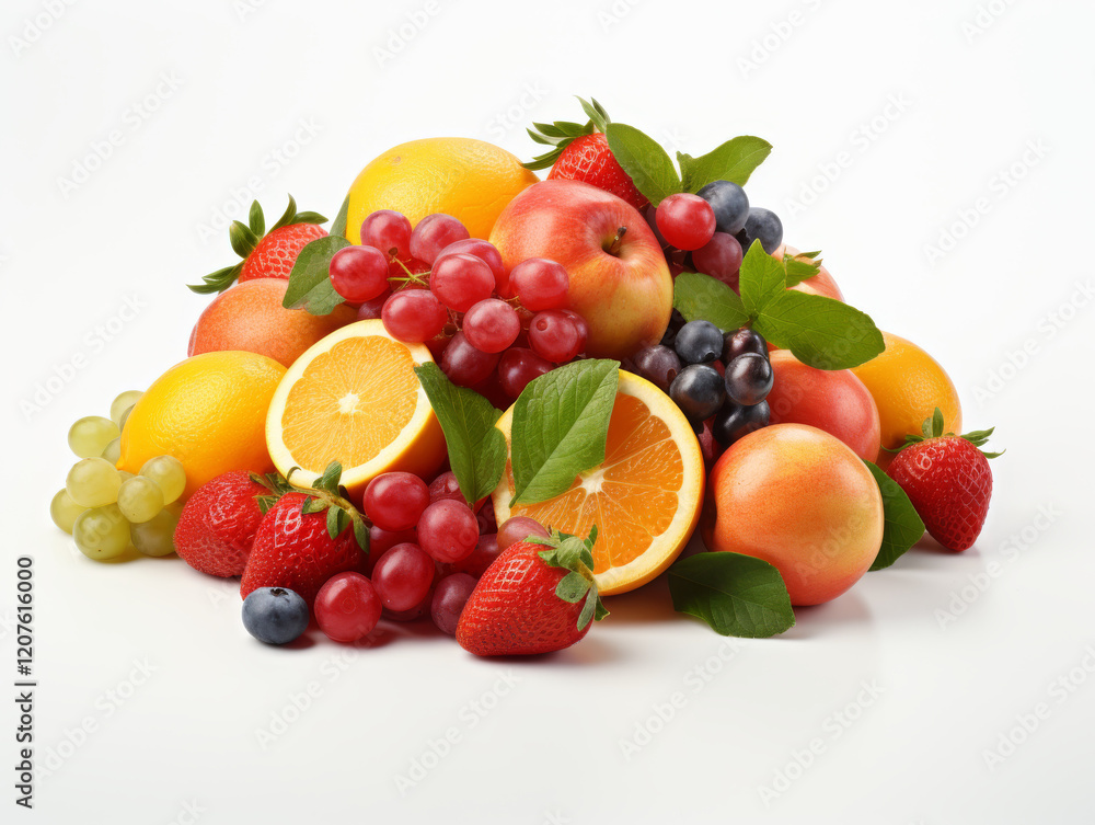 Fruits and mix berries, Full color. Fruits and mix berries, Full color.