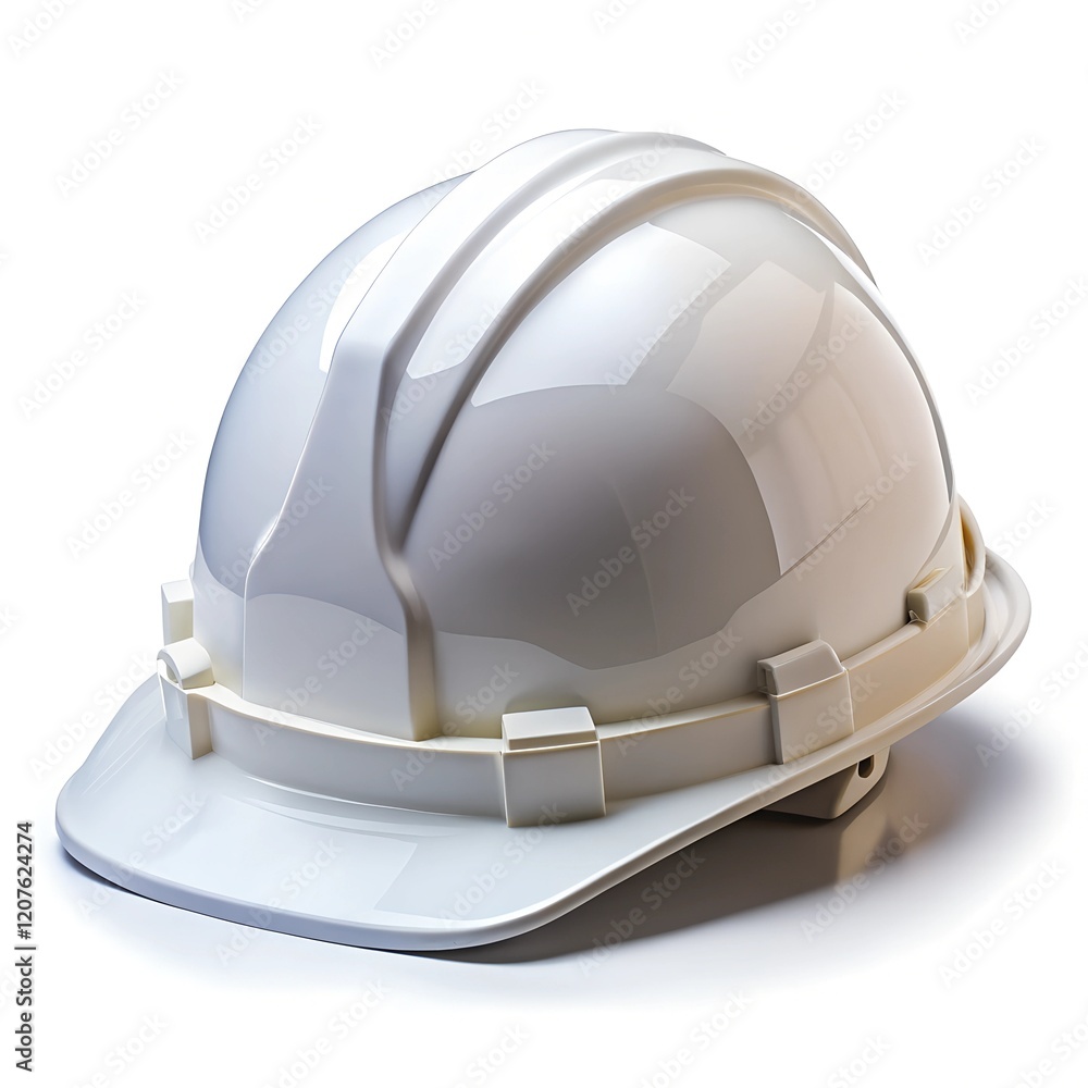 Fototapeta premium Construction Safety Helmet on white background