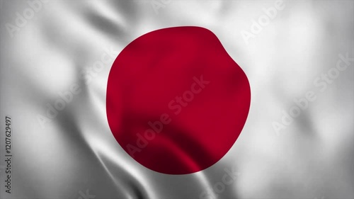 Japan waving flag animation for background