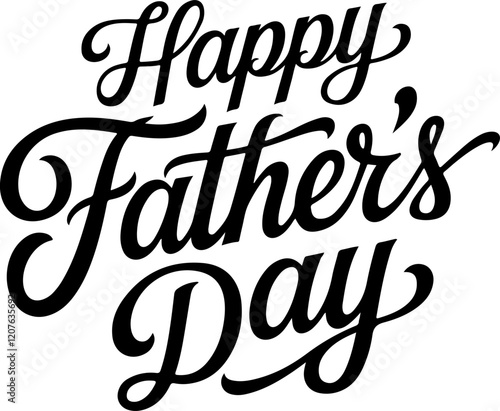 Happy Father's Day Calligraphy.