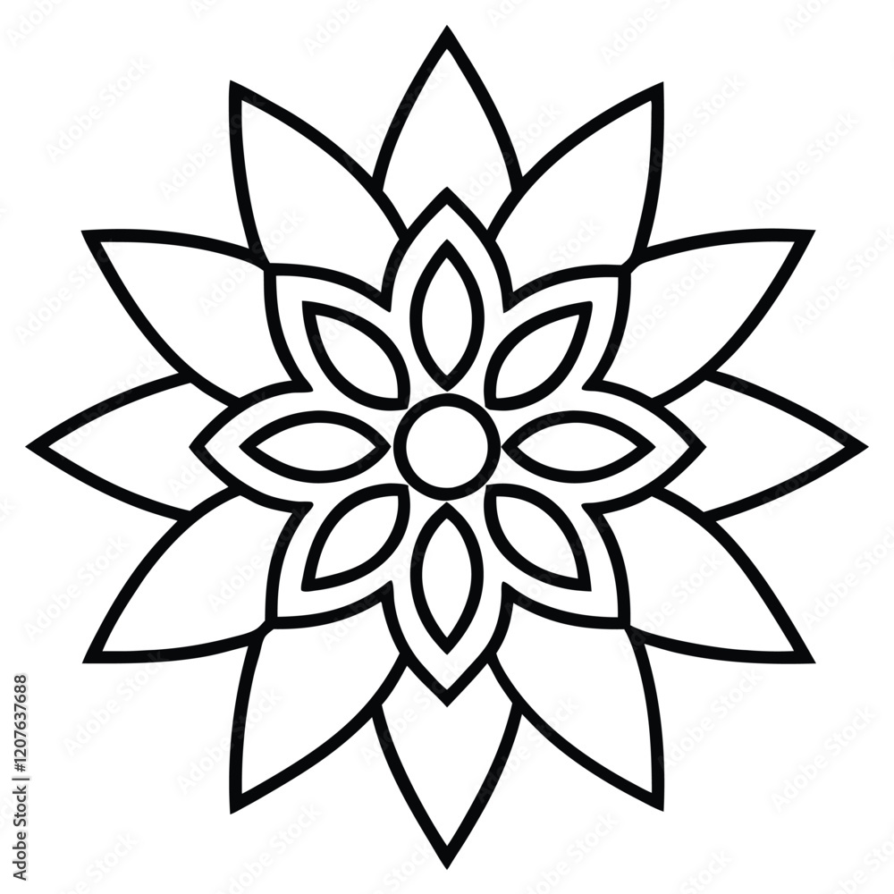 Fototapeta premium Colorful mandala art decoration background