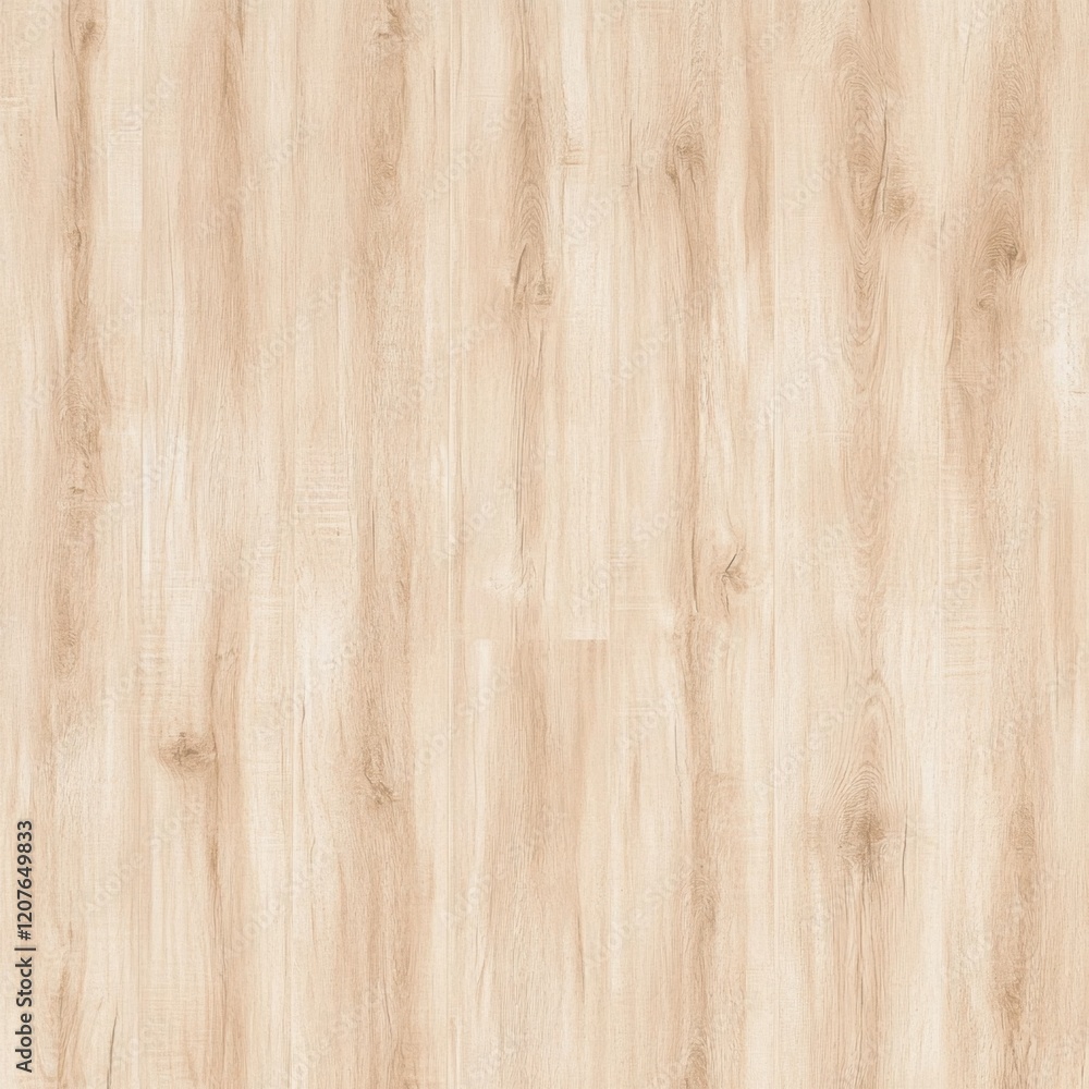 Fototapeta premium Close-up of light wood texture with brown tones and visible grain patterns, neutral beige background
