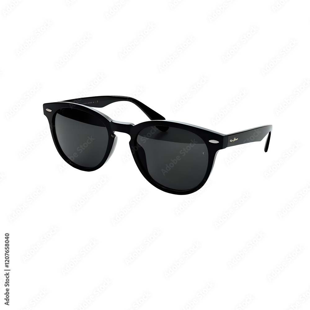 Stylish black Ray-Ban sunglasses isolated on a black background; perfect for fashion, lifestyle, or advertising projects. Stylish black Ray-Ban sunglasses isolated on a black background; perfect for fashion, lifestyle, or advertising projects.