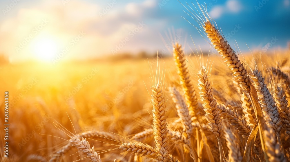 A sunlit golden wheat field sways gently in the breeze, symbolizing abundance, agriculture, and the connection between nature and humanity in a serene landscape. A sunlit golden wheat field sways gently in the breeze, symbolizing abundance, agriculture, and the connection between nature and humanity in a serene landscape.