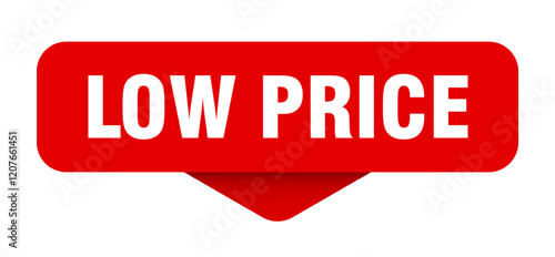 low price sticker. low price sign on transparent background
