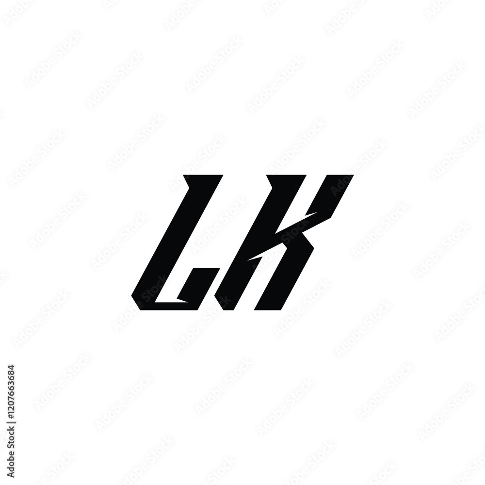 LK monogram logo design letter text name symbol monochrome logotype alphabet character simple logo LK monogram logo design letter text name symbol monochrome logotype alphabet character simple logo
