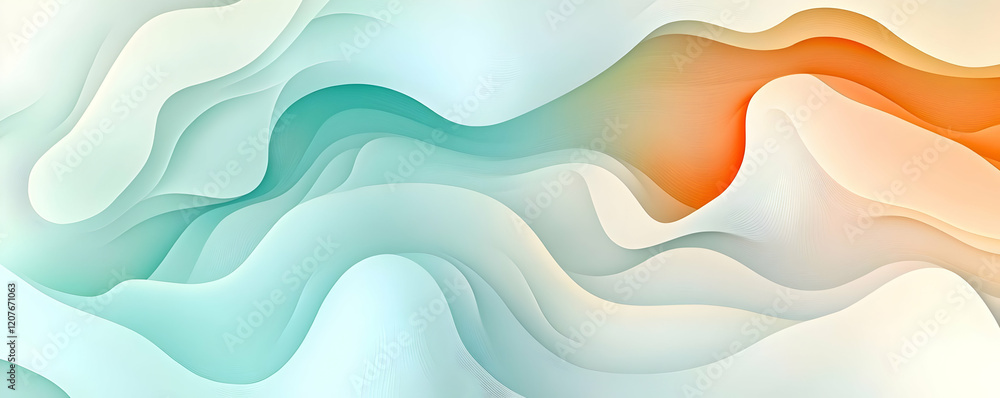Abstract teal wave art background design Abstract teal wave art background design