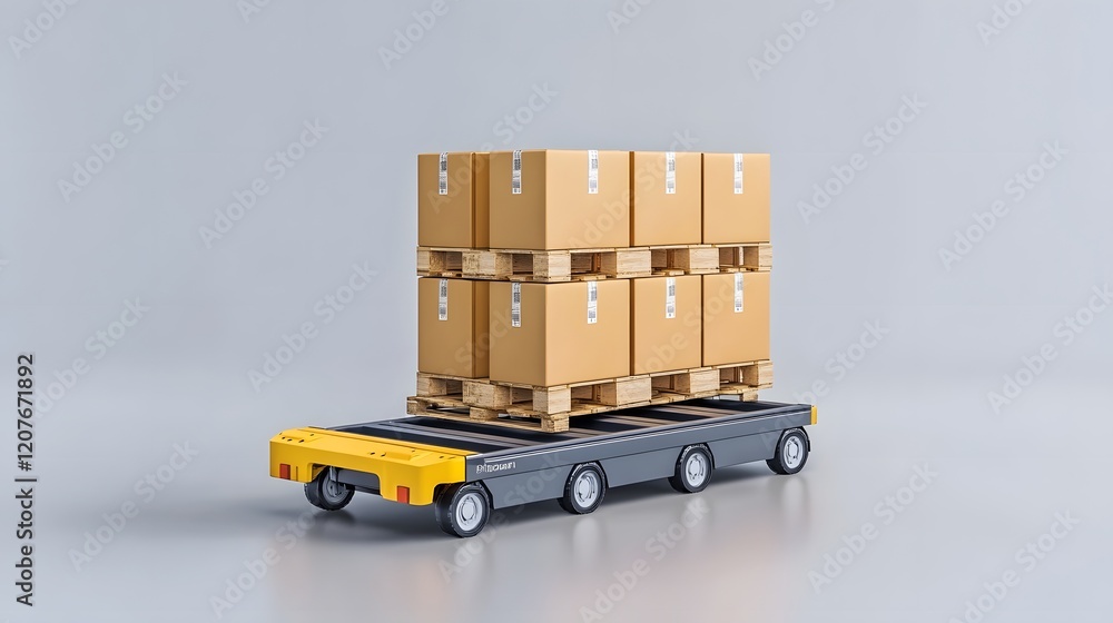 Automated Forklift Moving Tracked Packages for Efficient Cargo Management Automated Forklift Moving Tracked Packages for Efficient Cargo Management
