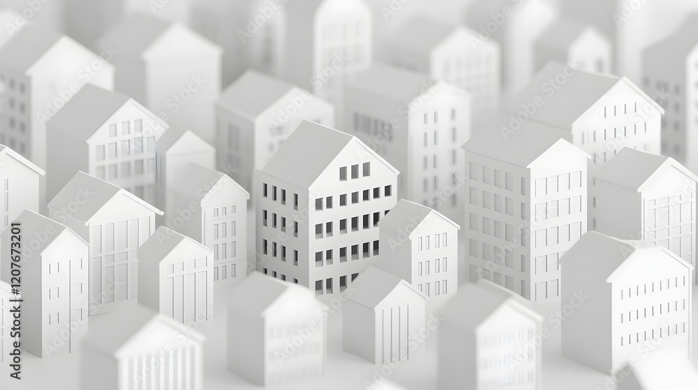 Minimalist Modular City - Organized Digital Architectural Minimalist Modular City - Organized Digital Architectural
