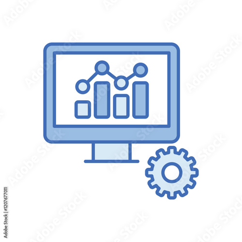 Seo Monitoring vector icon
