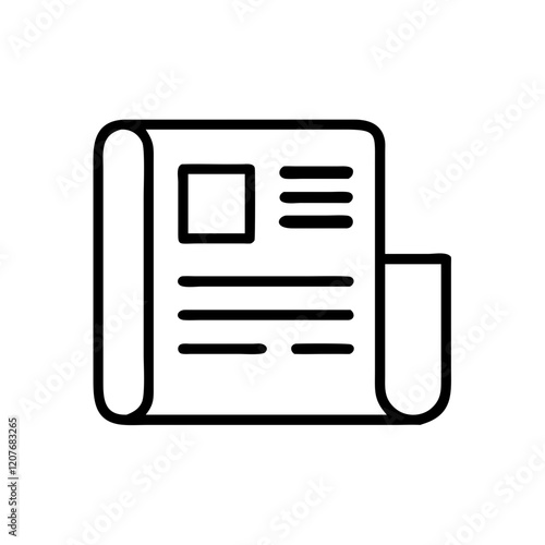 Newspaper, Journalism, and News Icon