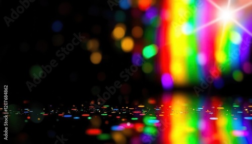Wallpaper Mural Colorful light reflection abstract art bright environment artistic view vibrant concept Torontodigital.ca
