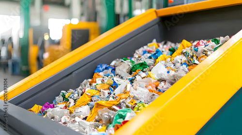 Wallpaper Mural Recycling process in industrial facility waste management image viewpoint clean environment sustainable practices Torontodigital.ca