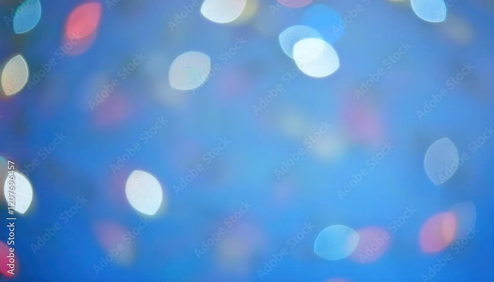 Fototapeta premium ethereal bokeh light gradient in vibrant blue tones with soft focus, ideal for abstract background, dreamy designs, or overlays